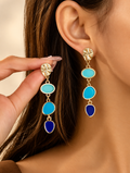 Pendientes Éclat-modelo azul
